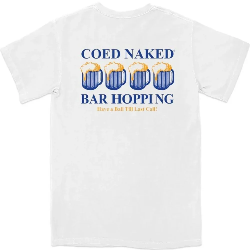 COED Naked Bar Hopping T-Shirt, White, Size Medium